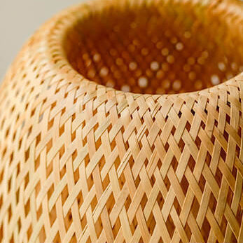 Traditional Wood Bamboo Table Lamp
