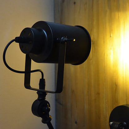 Cylinder Swing Arm Iron Aluminium 1-Light Wall Sconce Lamp