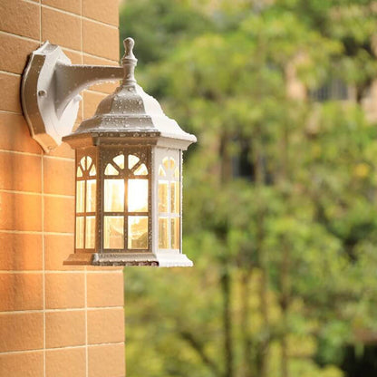 Waterproof Pavilion Design 1-Light Outdoor Wall Sconce Lamp