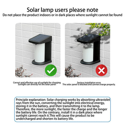 Waterproof Cylinder PC ABS LED Outdoor Wall Sconce Lamp