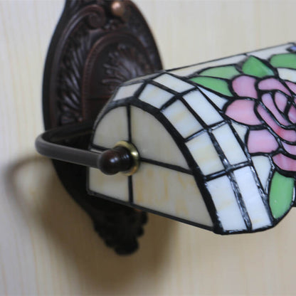 Tiffany Stained Glass 1-Light Zipper Wall Sconce Lamp