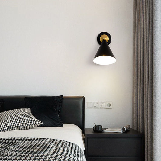 Minimalist Solid Color Rotatable 1-Light Wall Sconce Lamp