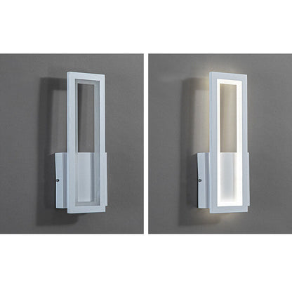 Solid Color Rectangular Acrylic LED Wall Sconce Lamp