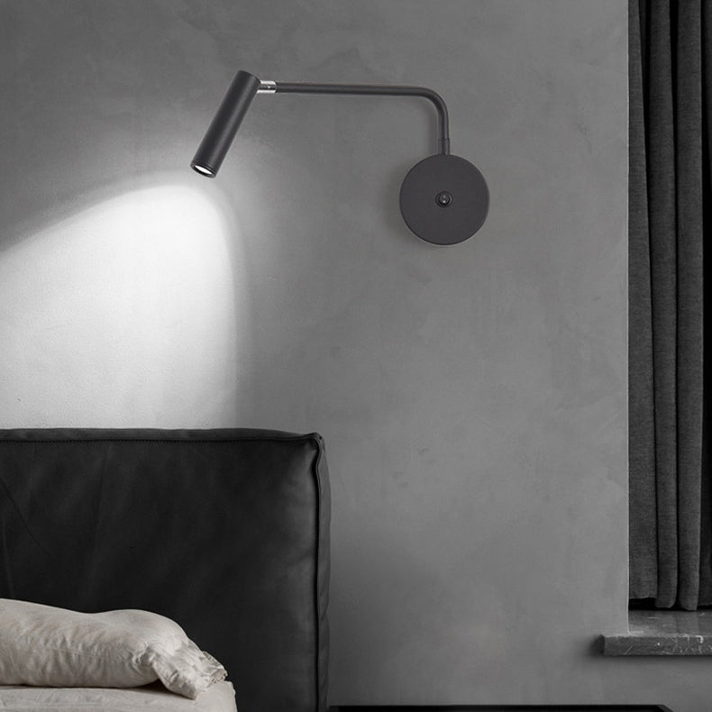 Cylindrical Rotatable Iron Aluminum LED Wall Sconce Lamp