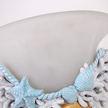 Resin Trumpet Glass Shade 1-Light Wall Sconce Lamp