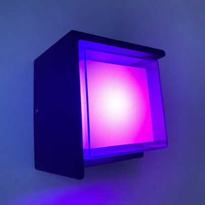 Aluminum Rhombus Smart App Dimming LED Wall Sconce Lamp