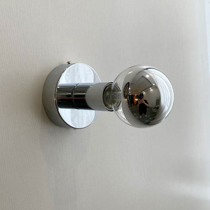 Electroplated Iron Spherical Glass 1-Light Wall Sconce Lamp
