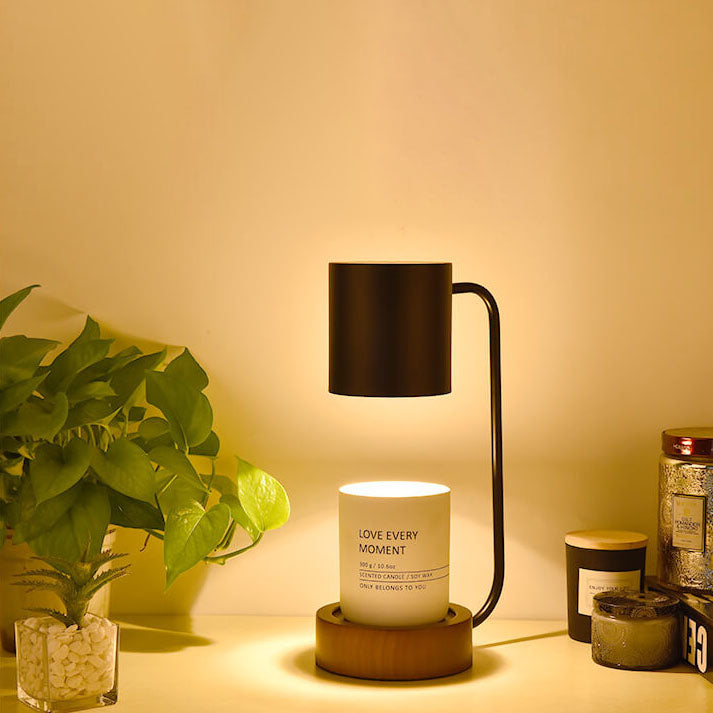 Japanese Minimalist Wood Timing Dimming Table Lamp