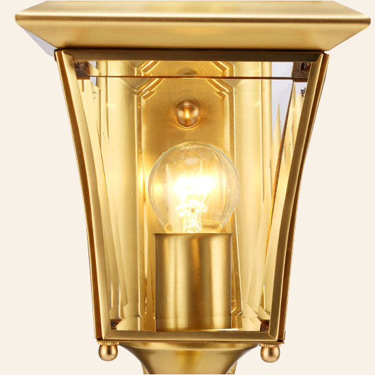Quadrilateral Waterproof 1-Light Outdoor Wall Sconce Lamp