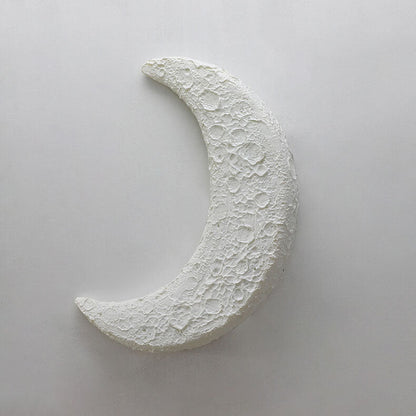 Outdoor Moon Shape Resin LED Rainproof Wall Sconce Lamp