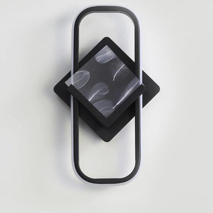 Rectangle Square Aluminum Acrylic LED Wall Sconce Lamp
