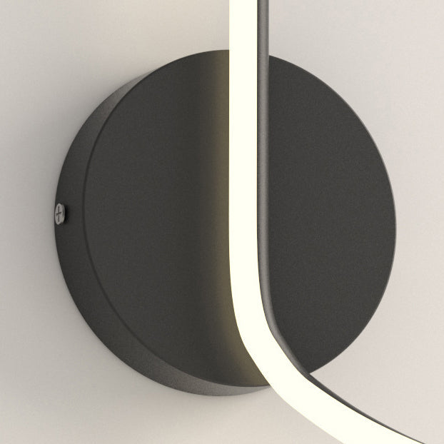 Modern Minimalist Spiral Aluminum Iron LED Wall Sconce Lamp