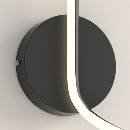Modern Minimalist Spiral Aluminum Iron LED Wall Sconce Lamp