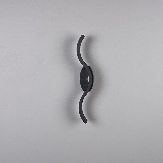 Creative Wave Curve Acrylic Aluminum LED Wall Sconce Lamp