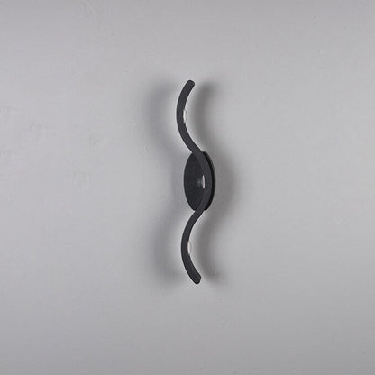 Creative Wave Curve Acrylic Aluminum LED Wall Sconce Lamp