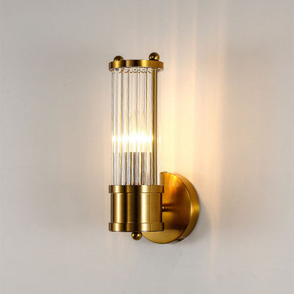 Scandinavian Base Iron Crystal 1/2 Light Wall Sconce Lamp