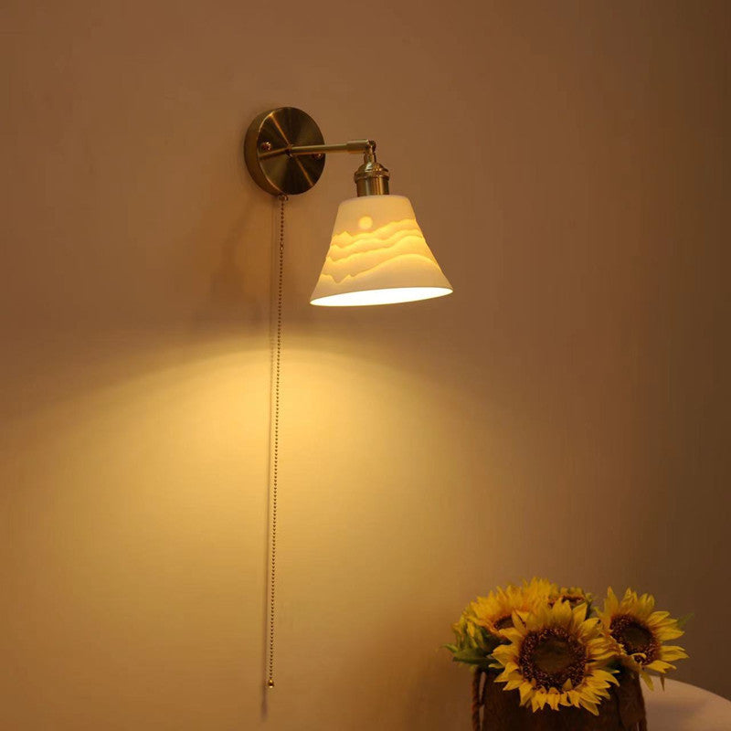 Simplicity Round 1-Light Vanity Light Wall Sconce Lamp