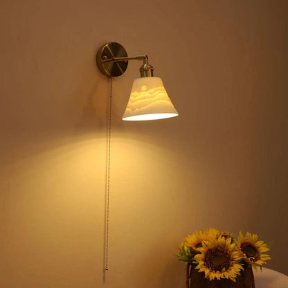 Simplicity Round 1-Light Vanity Light Wall Sconce Lamp