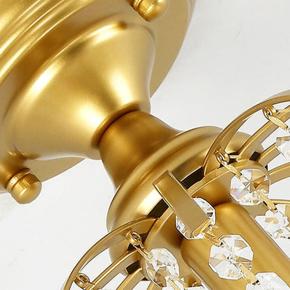 Modern Crystal Iron Ceiling Light