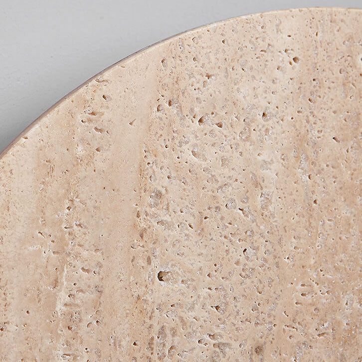 Creative Round Yellow Travertine LED Wall Sconce Lamp