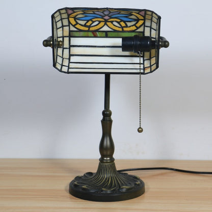 Tiffany Zinc Alloy Stained Glass 1-Light Table Lamp
