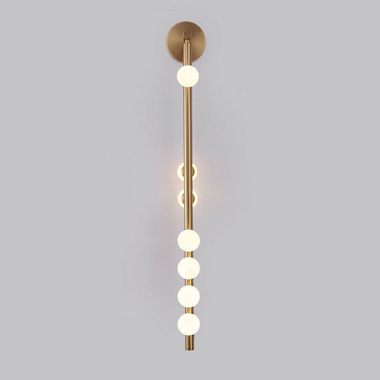 Simplicity Iron Glass Ball 3/5/7-Light Wall Sconce Lamp