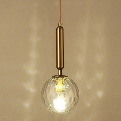 Nordic Orb Hardware Glass 1-Light Wall Sconce Lamp