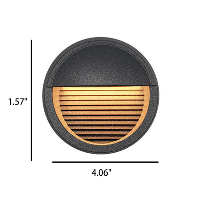 Round Aluminum LED Outdoor Stair Enclosure Step Light