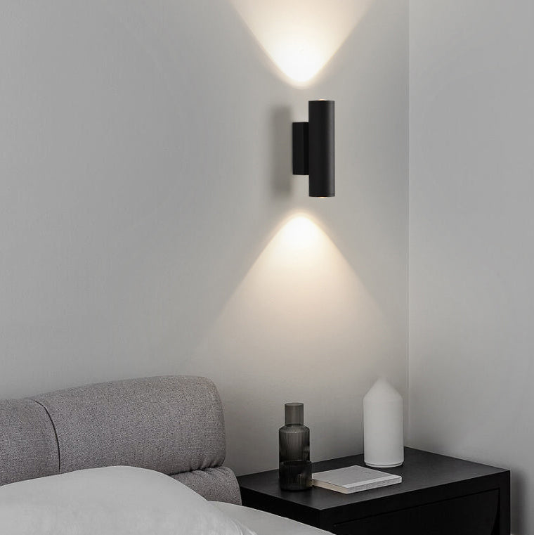Minimalist Cylinder Iron Aluminum LED Wall Sconce Lamp
