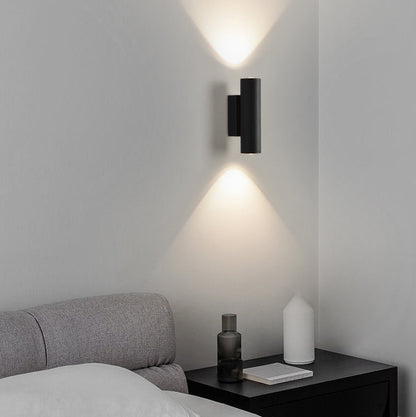 Minimalist Cylinder Iron Aluminum LED Wall Sconce Lamp