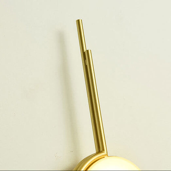 Light Geometric Round Clock Design 1-Light Wall Sconce Lamp