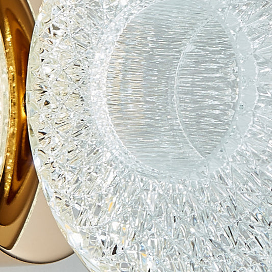 Luxury Iron PMMA Elliptical Round LED Wall Sconce Lamp