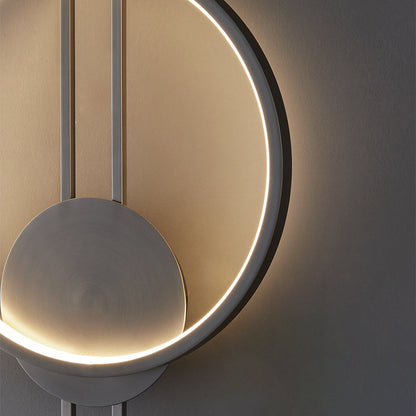 Modern Minimalist Asymmetric Copper LED Wall Sconce Lamp
