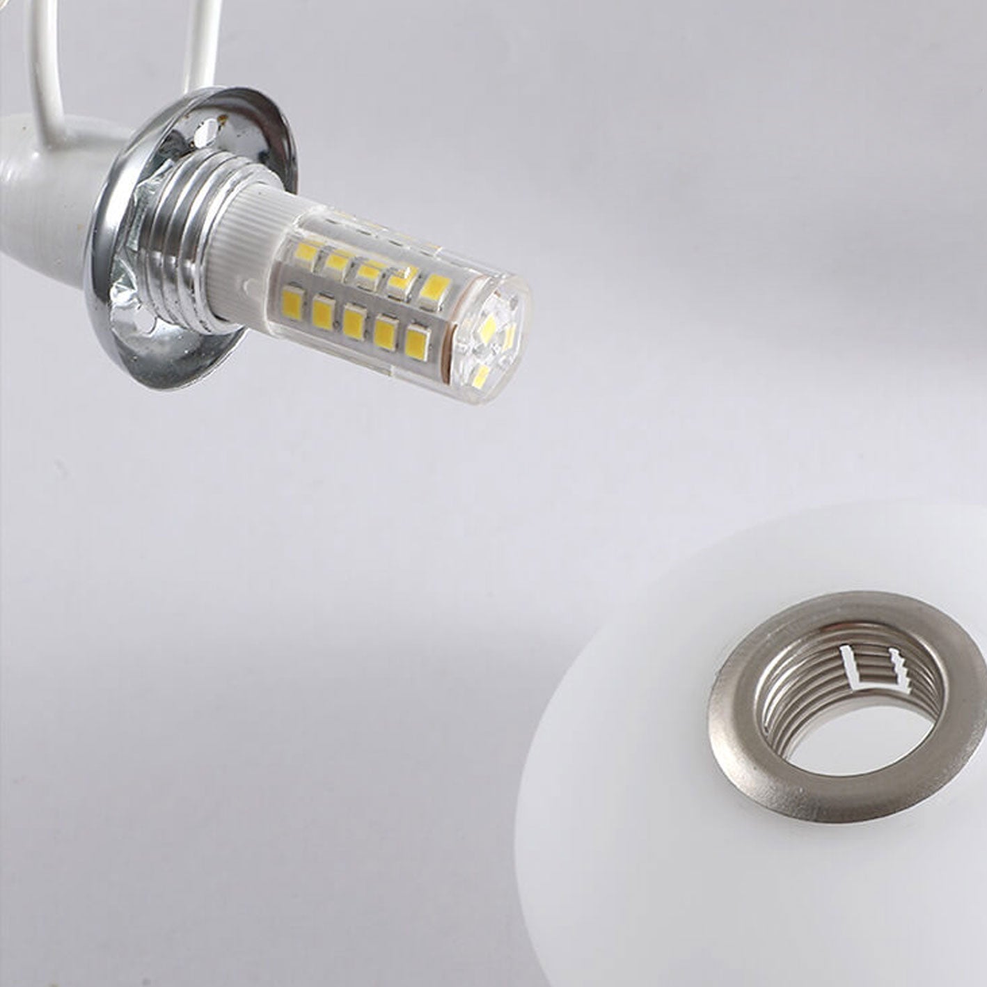 Glass Creative Headphone Design 2-Light Wall Sconce Lamp