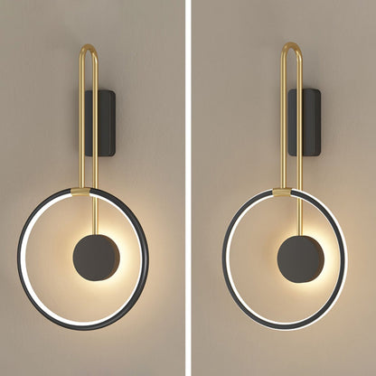 Simplicity Circle Ring Silicone Strip LED Wall Sconce Lamp
