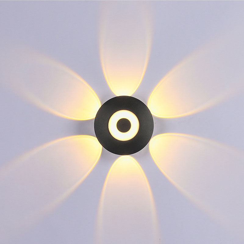 Scandinavian Aluminum Round Shade LED Wall Sconce Lamp