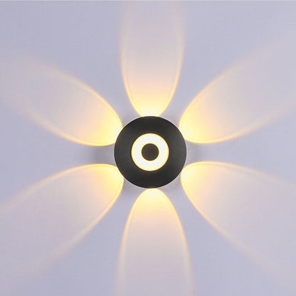 Scandinavian Aluminum Round Shade LED Wall Sconce Lamp