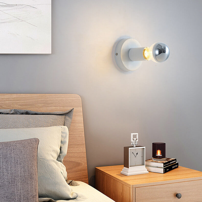 Iron Ceramic Base Ambient Light 1-Light Wall Sconce Lamp