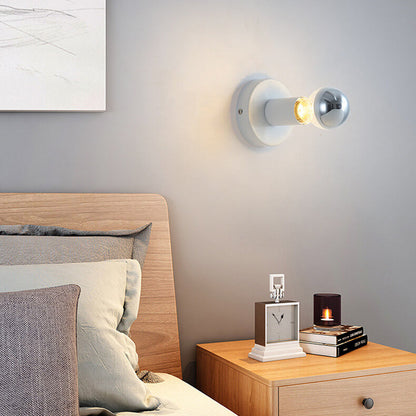 Iron Ceramic Base Ambient Light 1-Light Wall Sconce Lamp