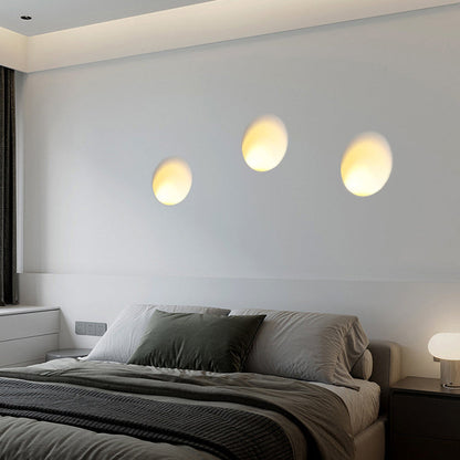 Round Aluminum Plaster LED Embedded Wall Sconce Lamp