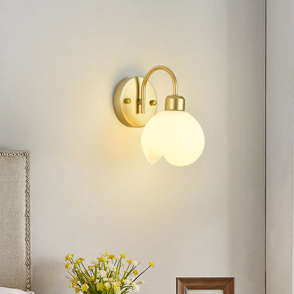 Modern Simplicity Iron ABS Flower 1-Light Wall Sconce Lamp