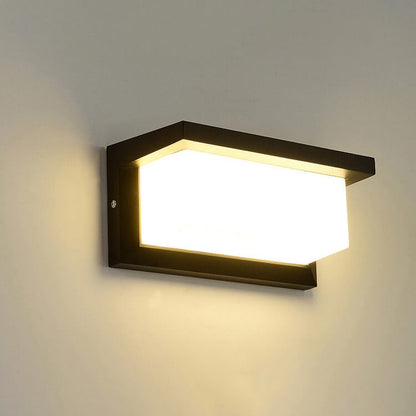 Geometry Aluminum Outdoor Waterproof LED Wall Sconce Lamp