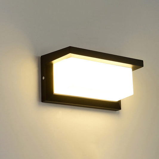 Geometry Aluminum Outdoor Waterproof LED Wall Sconce Lamp