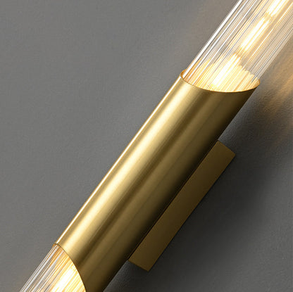 Modern Minimalist Cooper Glass 1-Light Wall Sconce Lamp