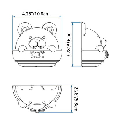 Cartoon ABS Creative Bear LED Night Light Wall Sconce Lamp