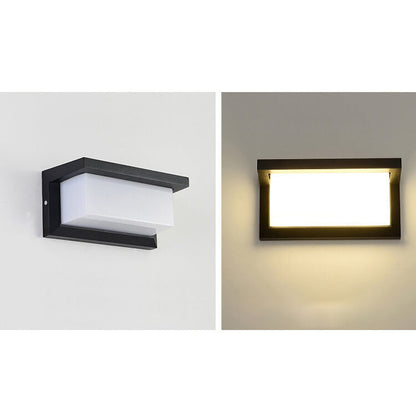 Geometry Aluminum Outdoor Waterproof LED Wall Sconce Lamp