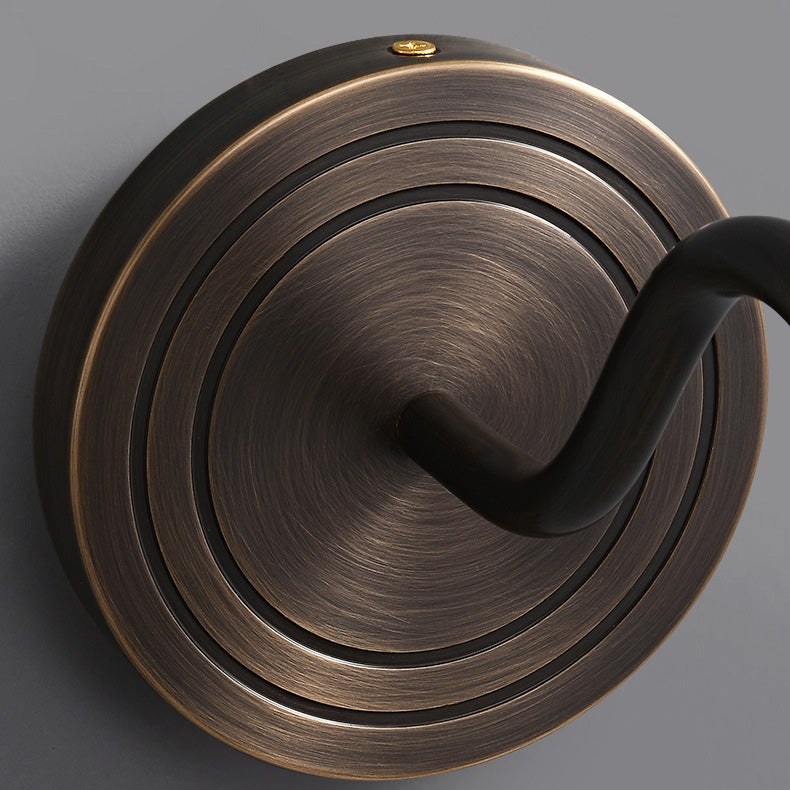 Full Copper Semicircle Shade 1-Light Wall Sconce Lamp