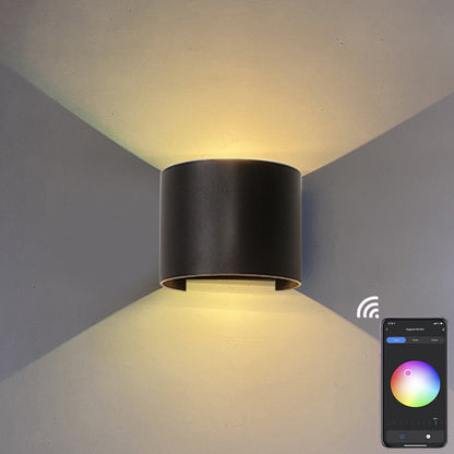 Aluminum APP Dimming Waterproof LED Wall Sconce Lamp