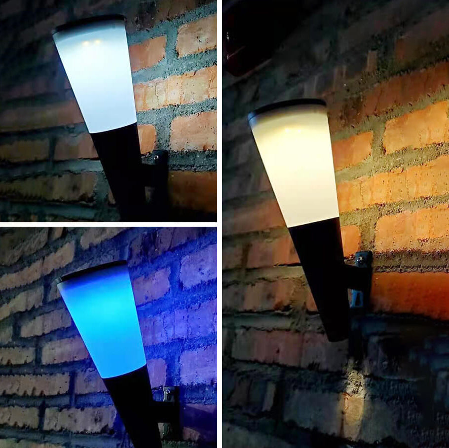 Solar Horn Design LED Outdoor Decoration Wall Sconce Lamp