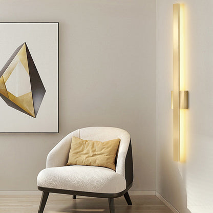 Minimalist Long Strip Iron Acrylic LED Wall Sconce Lamp